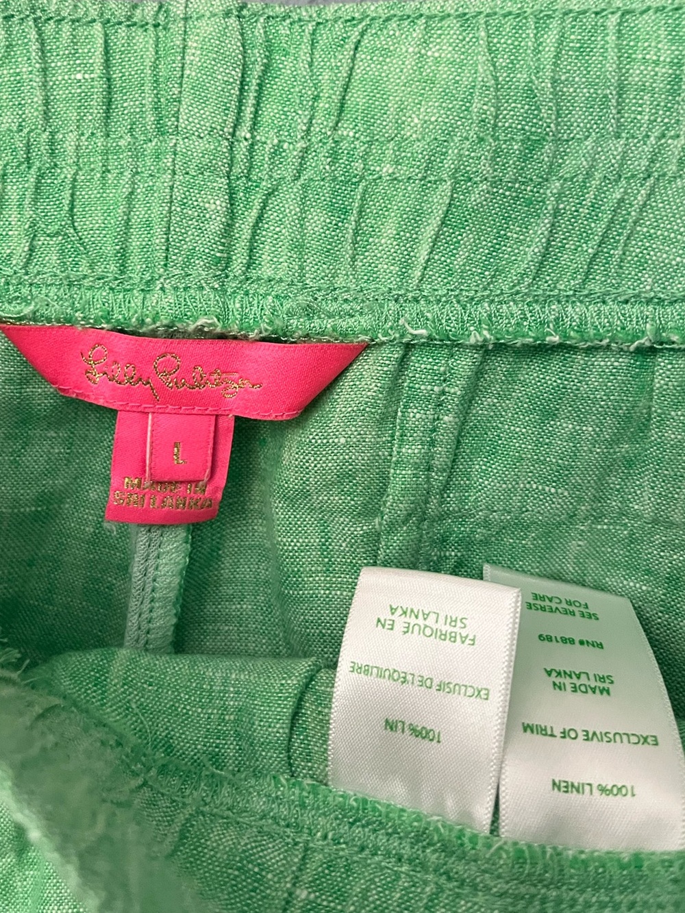 Lilly Pulitzer Scallop-Hem Linen Shorts - Picture 2 of 2